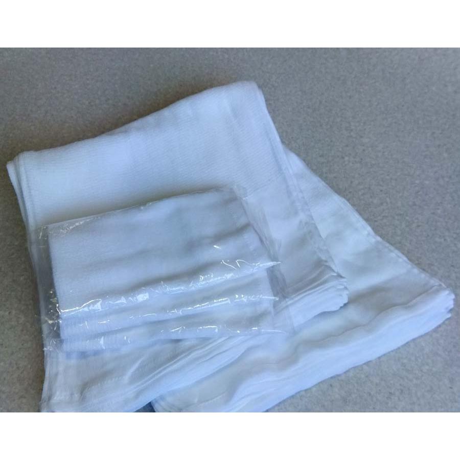 タオル100匁白平地付（旅館、ホテル客室用白タオル）60枚ポリ袋入り（北海道、沖縄、離島、は別途送料がかかります。） |  | 01