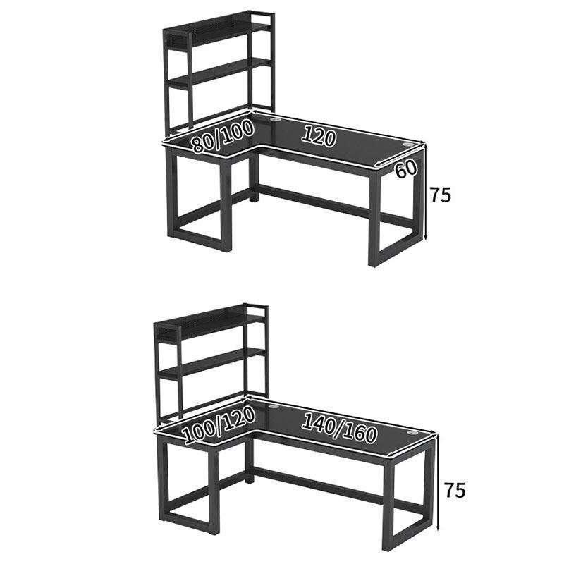 【yurakunastore】パソコンデスク デスク 机 学習机 勉強机 おしゃれ L字型 120cm 140cm PCデスク オフィスデスク ゲーミングデスクシンプル  ゆらくなストア｜yurakunastore｜19