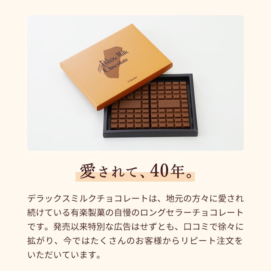 有楽製菓 デラックスミルクチョコレート 4箱＋紙袋セット（242g×4） 板