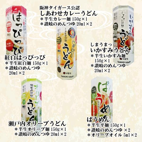 半生讃岐うどん 10種詰め合わせセット 22 かけ 釜あげ ぶっかけ ざる しょうゆ カレー いかすみ オリーブ 紅白 ぱうめん ギフト 香川県 Yr 294 讃岐うどんのゆらくや 通販 Yahoo ショッピング