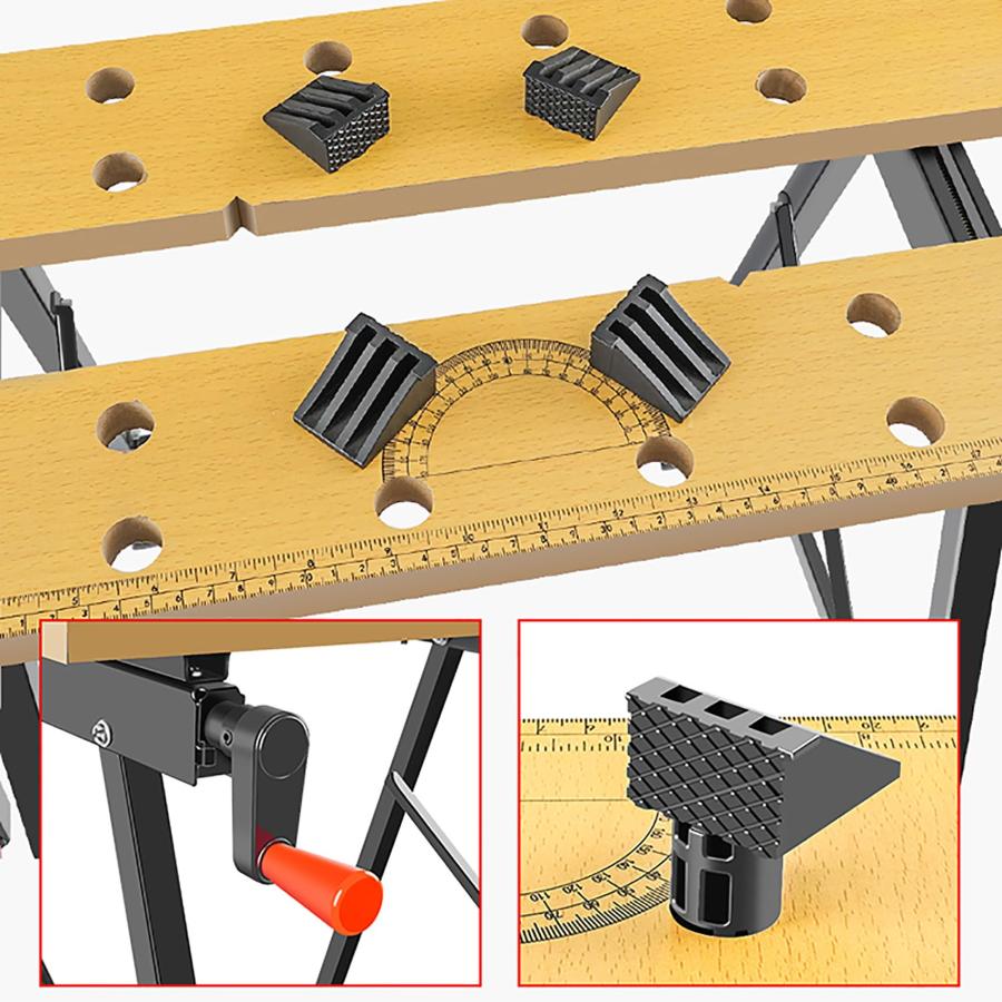 ソーホース 作業台 大工作業台 鋸テーブル 折り畳み 木材 高さ ソーホース 作業台 大工作業台 鋸テーブル 折り畳み 木材 高さ