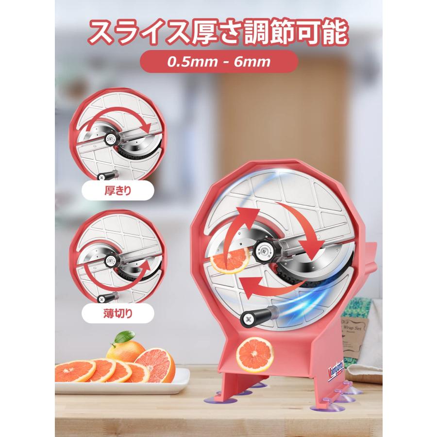 手動スライサー レモンスライサー 果物スライス 切り機 自動送料 手動スライサー レモンスライサー 果物スライス 切り機 自動送料