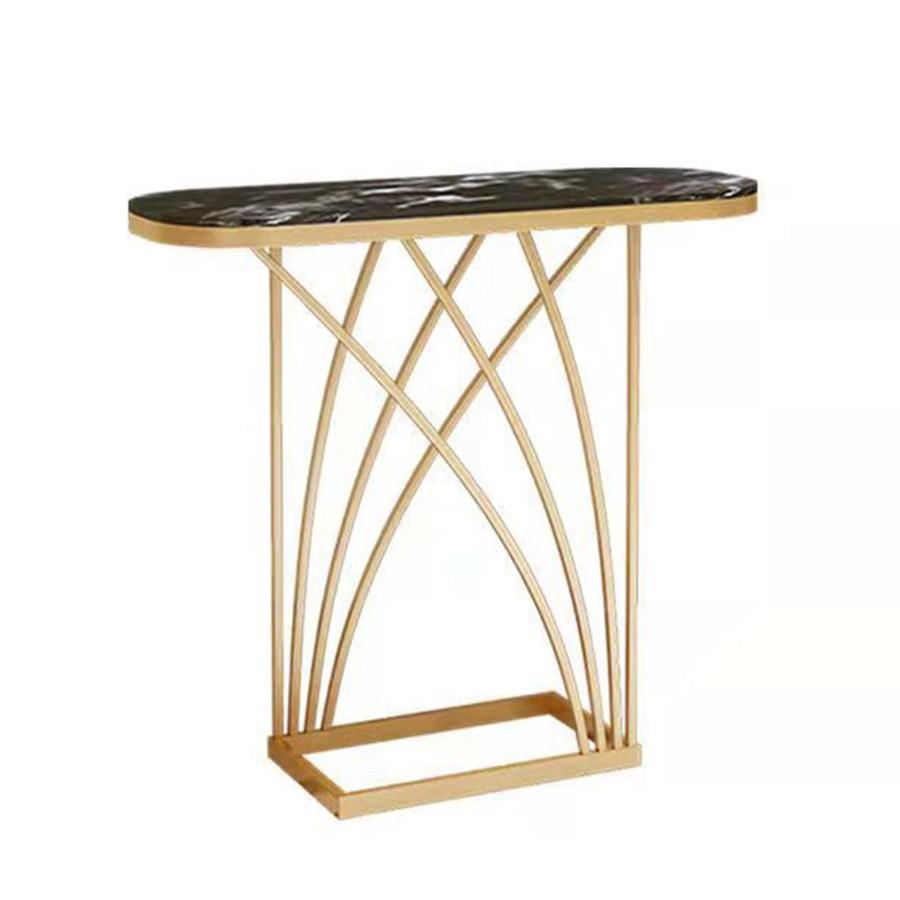 オーバル大理石サイドテーブル