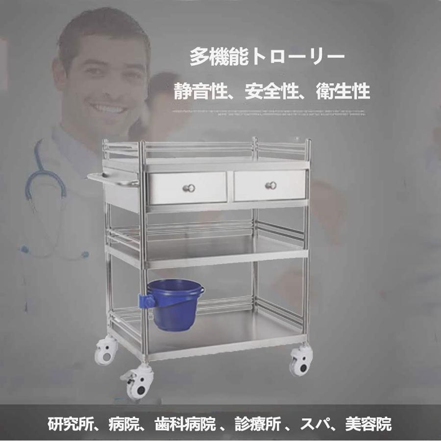 医療用ワゴン、移動式ステンレス鋼の医療機器のトロリー、耐食性 医療用ワゴン、移動式ステンレス鋼の医療機器のトロリー、耐食性