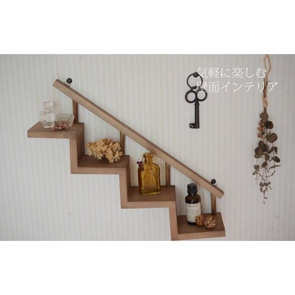 木製ウォールシェルフ階段風 ダークブラウン 壁 壁掛け 棚 石膏ボード 画鋲 壁をあまり傷つけない 賃貸 取り付け スリム 飾り棚 アンティーク 日本製 D 0030 Stairs ゆららかマーケット 通販 Yahoo ショッピング