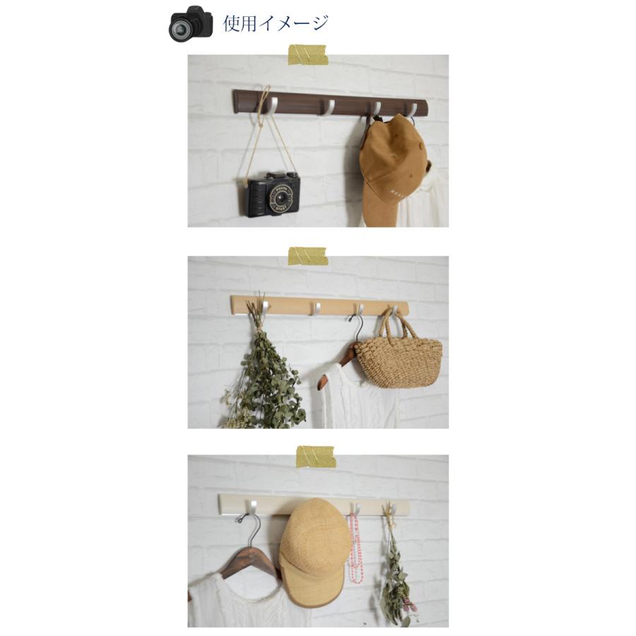 スライダーフック６０ｃｍ 石膏ボード ピン 穴が目立たない 賃貸取り付け 金具 ハンガー 引っ掛け 洋服掛け コート掛け ウォールフック 収納 おしゃれ 長い ロ D 0417 Renhook60 ゆららかマーケット 通販 Yahoo ショッピング