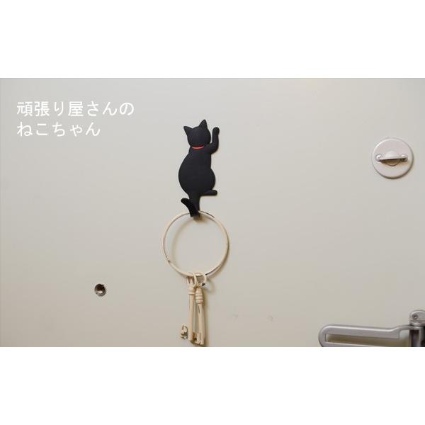 マグネット式キャットフック　（ マグネット 磁石 フック ねこ ネコ 猫 かわいい おしゃれ 玄関 冷蔵庫 )｜yurarakamarket｜02