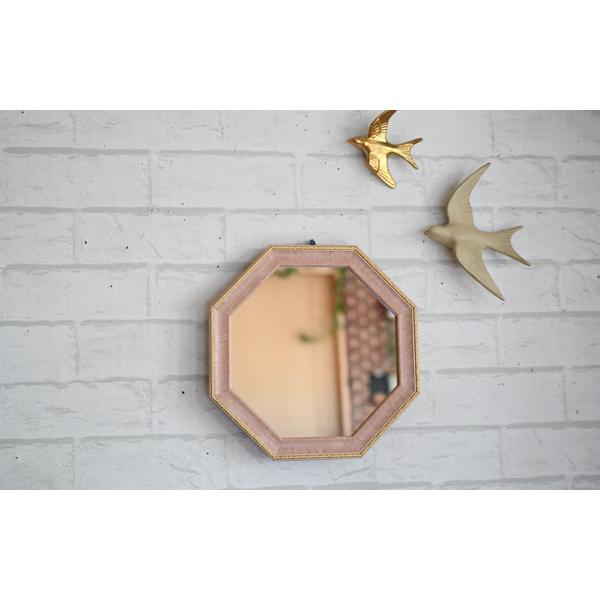 八角形装飾ミラー 壁掛け用 鏡 壁掛け 八角形 通販 日本製 約 37cm ウォールミラー 八角形