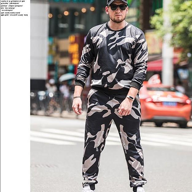 メンズジャージ 大きいサイズ 上下2点セット セットアップ ビッグサイズ メンズファッション 春秋薄め 英文字 迷彩柄 送料無料 当店人気商品 L010 大人のビックサイズ専門店kosame 通販 Yahoo ショッピング