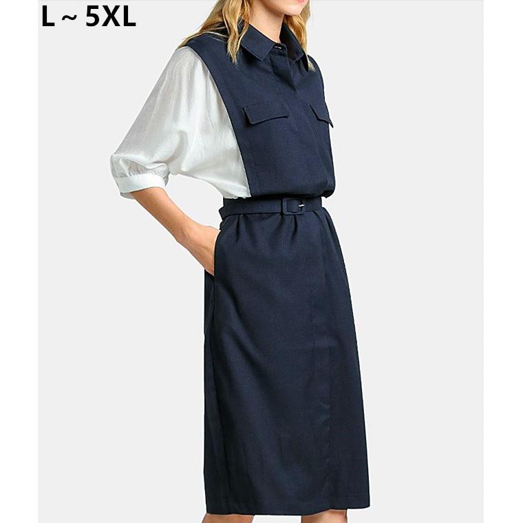 楽天ランキング1位 大きいサイズ レディースファッション ワンピース 上品 きれいめ 見える オフィスカジュアル ７分袖 Ol オールシーズン 通勤 シンプル 通学 仕事 2l 3l 4l 5l 人気ブランドを Www Maxipiso Com Ar