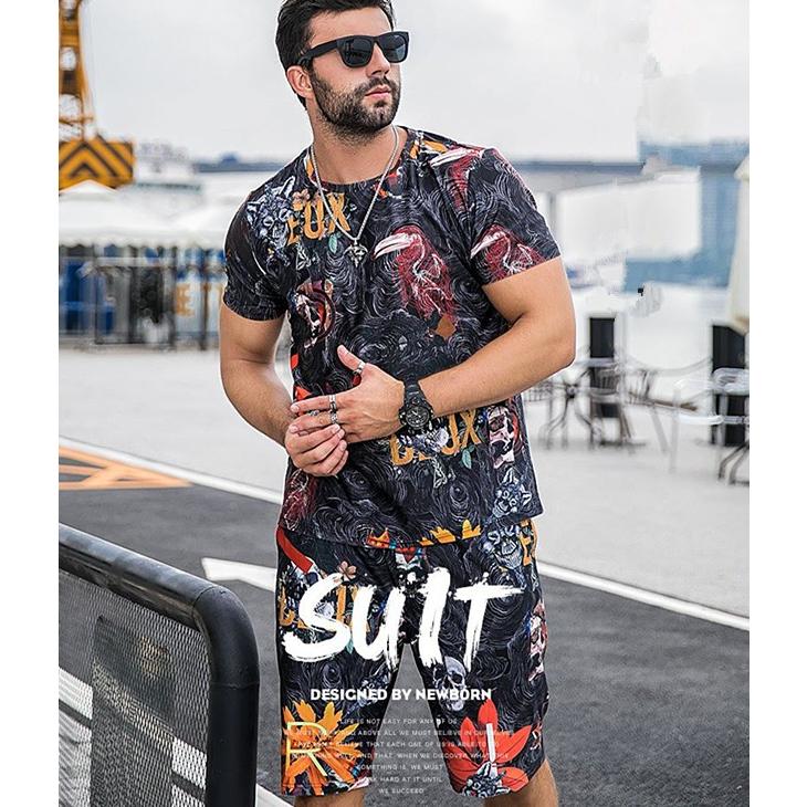 大きいサイズメンズファッション Tシャツ 短パン 大きいサイズメンズ 上下2点セット レジャー ハワイ風 オシャレ 超人気商品 セットアップ Yw001 大人のビックサイズ専門店kosame 通販 Yahoo ショッピング