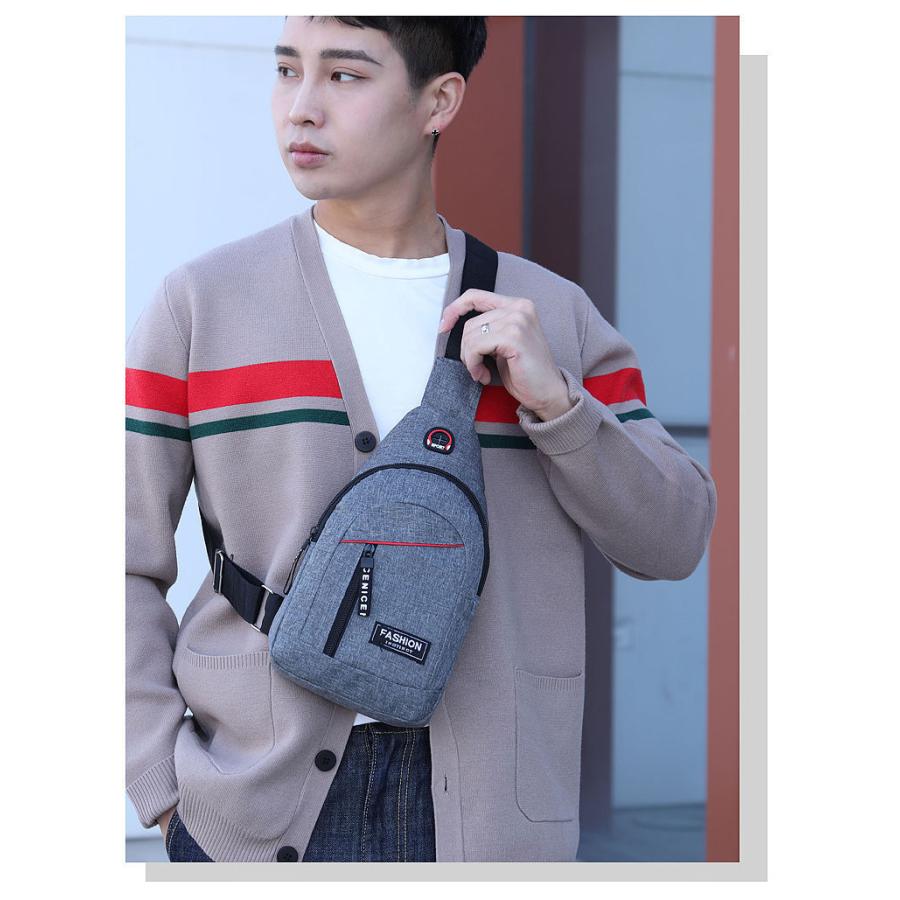 人気新品 ボディバッグ メンズ ボディバック イヤホン穴付き ショルダーバッグ メンズボディバッグ キャンバス 縦型 斜めがけ 大容量 無地 軽量 防水 耐摩 撥水 Aynaelda Com