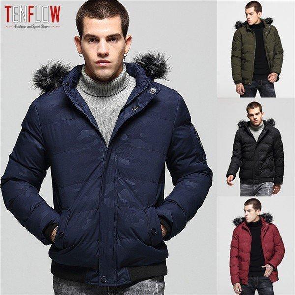 想像を超えての メンズ中綿コート ロングジャケット 裏起毛 ダウンコート 迷彩 ダウンジャケット フード付き ファーコート 厚手 秋冬ウェア 21 全品送料無料 Bajawinescabo Com