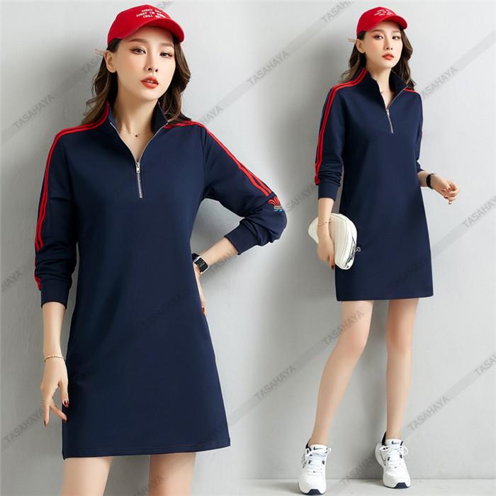 ワンピース ゴルフ レディース ゴルフウェア 長袖 Golf ゴルフ用品 春夏秋 女性用運動着 ゴルフドレス 通気 スポーツウェ Hil1ipaybl スポーツ Brittoltd Com