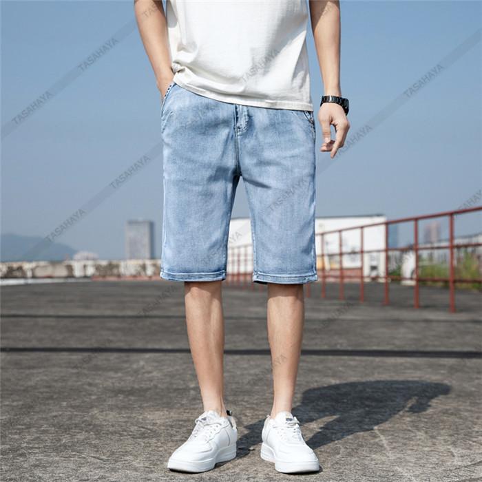 デニムパンツ メンズ ショートパンツ ハーフパンツ ストレッチ ジーンズ 半ズボン Gパン 短パン ゆったり 大きいサイズ 柔軟 通気 夏 Sbq 211 Sangara 通販 Yahoo ショッピング