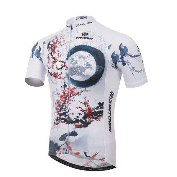 メンズ サイクルジャージ 半袖上着 サイクリングウェア おしゃれ 自転車ウェア 夏 薄手 スポーツシャツ 爆安プライス