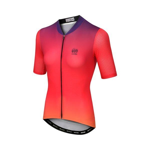 レディース サイクルジャージ 半袖 上着 サイクリングウェア おしゃれ 自転車ウェア 夏 薄手 スポーツシャツ 吸汗 速乾 半額