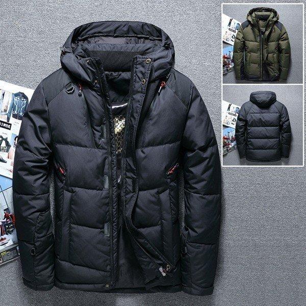 超人気 ダウンコート メンズ ダウンジャケット 秋冬コート スポーツダウン アウター アウトドアウエア ショート丈 防寒着 フード 21 楽天ランキング1位 Clinilab Net