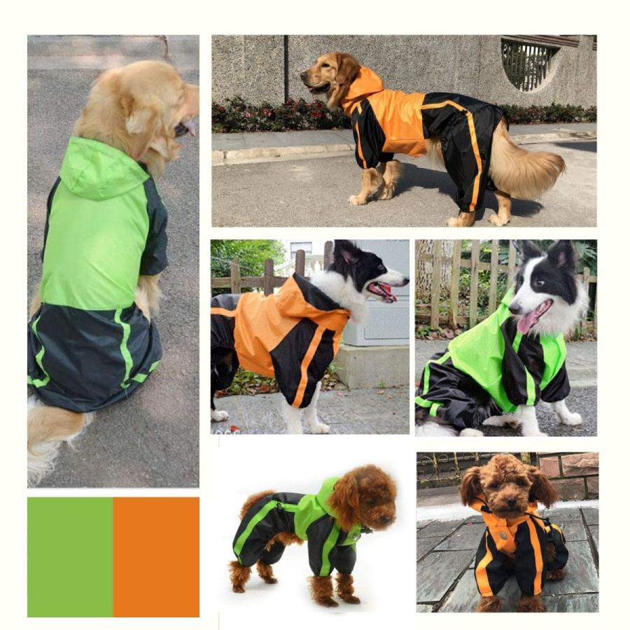 犬用レインコート 犬レインコート 犬カッパ ドッグウェア 散歩 雨用 ペット 小型犬 中型犬 大型犬 (前（胸）開き,XS) Isdy 【送料無料】 |  | 03