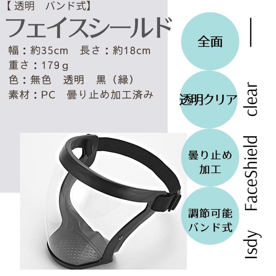 フェイスシールド フェイスガード face shield フェイスカバー バンド
