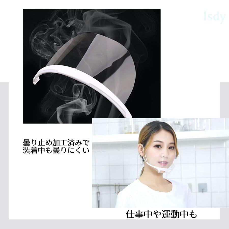 透明マスク マウスシールド フェイスシールド フェイスマスク クリア