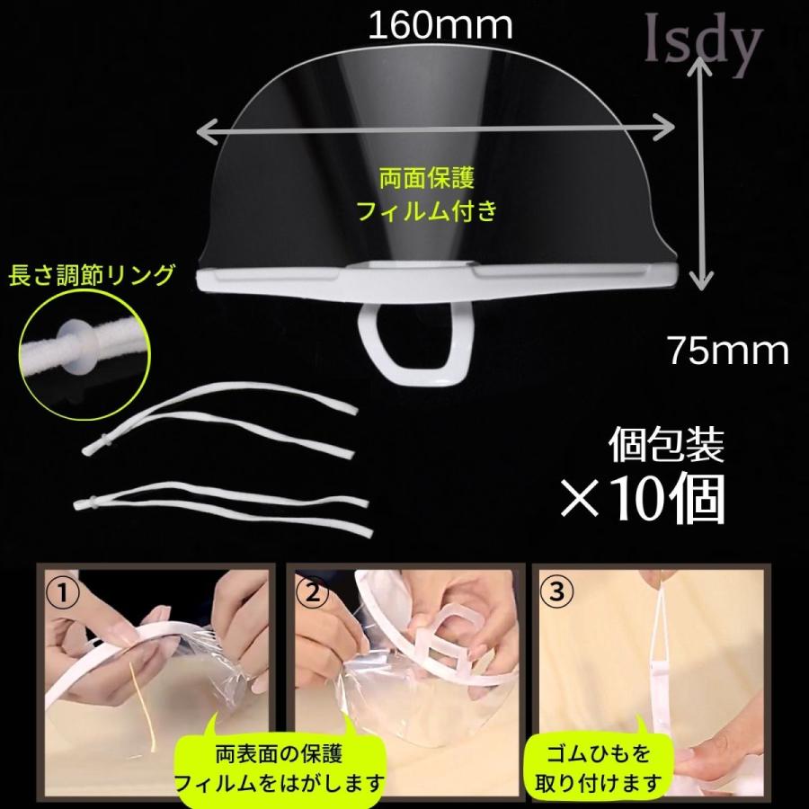 透明マスク マウスシールド フェイスシールド フェイスマスク クリア