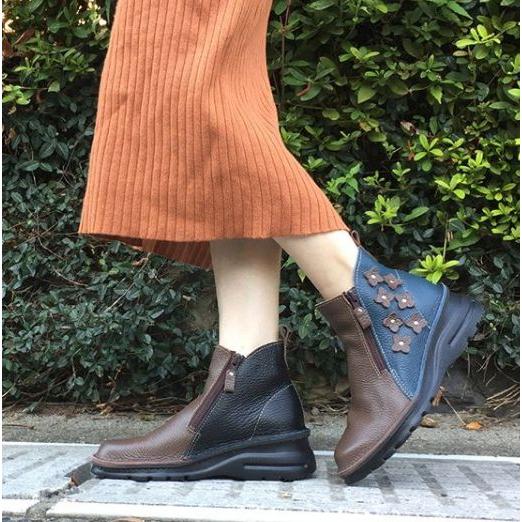 yuriko matsumoto ショートブーツ 足が疲れない レディース 厚底