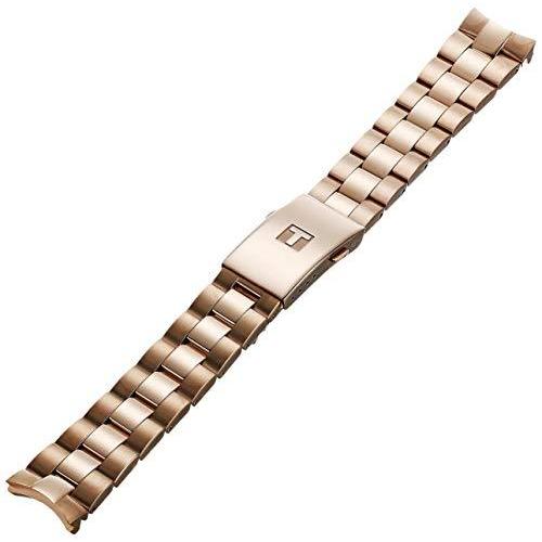 使い勝手の良い Tissot T605044372並行輸入品 Gold Rose Strap Watch Steel Stainless womens 腕時計用ベルト、バンド