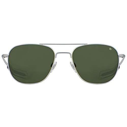 【12月スーパーSALE 15%OFF】 Original AO Pilot Le Nylon AOLite Green Calobar - Silver Matte - Sunglasses サングラス