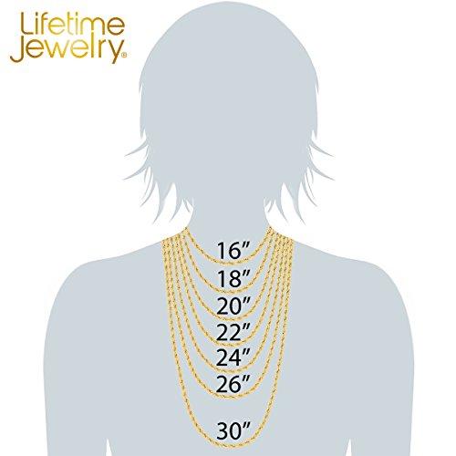 Lifetime Jewelry ゴールドチェーン メンズ&レディース 4.3mm マイアミ