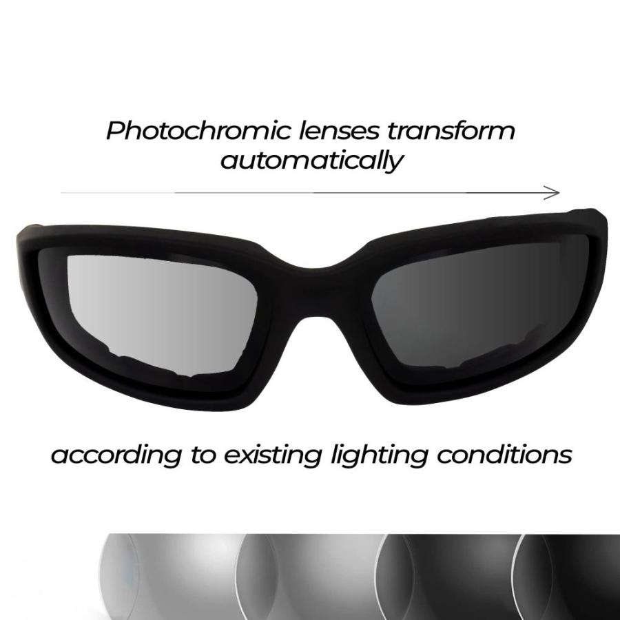 在庫即納 Global Vision Eyewear Men´s Kickback 24 Sunglasses with Photochromic Color