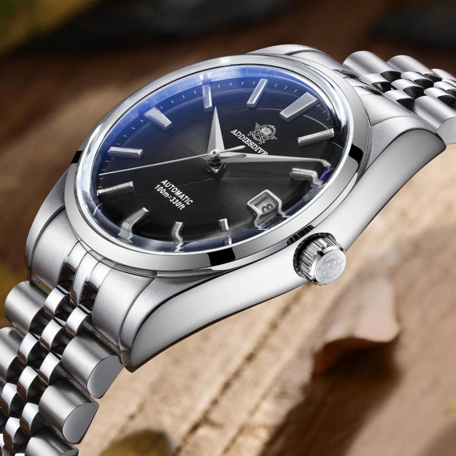 クーポン正規品 ADDIESDIVE Luxury Automatic Watch or Men 39MM Simple Analog Dial Jubilee St