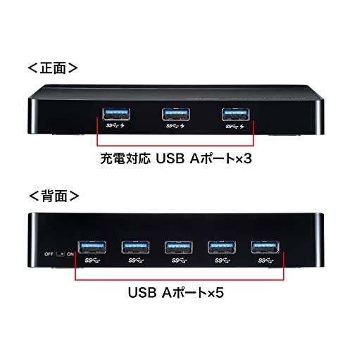 入荷しました即納可能 サンワサプライ USB3.2Gen1 10ポートハブ USB-3H1006BK ブラック