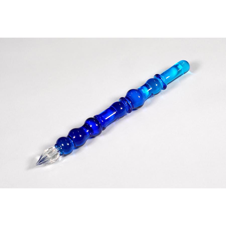 OFUNAGLASS ブッコローイメージガラスペン ブルー＆有隣堂オリジナル