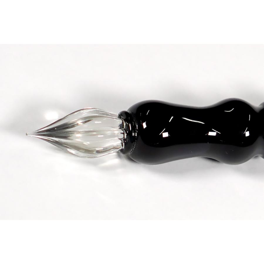 OFUNAGLASS ブッコローイメージガラスペン ダークブルー＆有隣堂