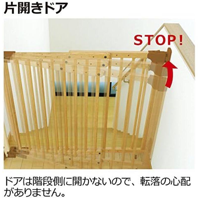 リッチェル Richell 階段の上でも使える木のバリアフリーゲート Richell 階段の上でも使える木のバリアフリーゲート