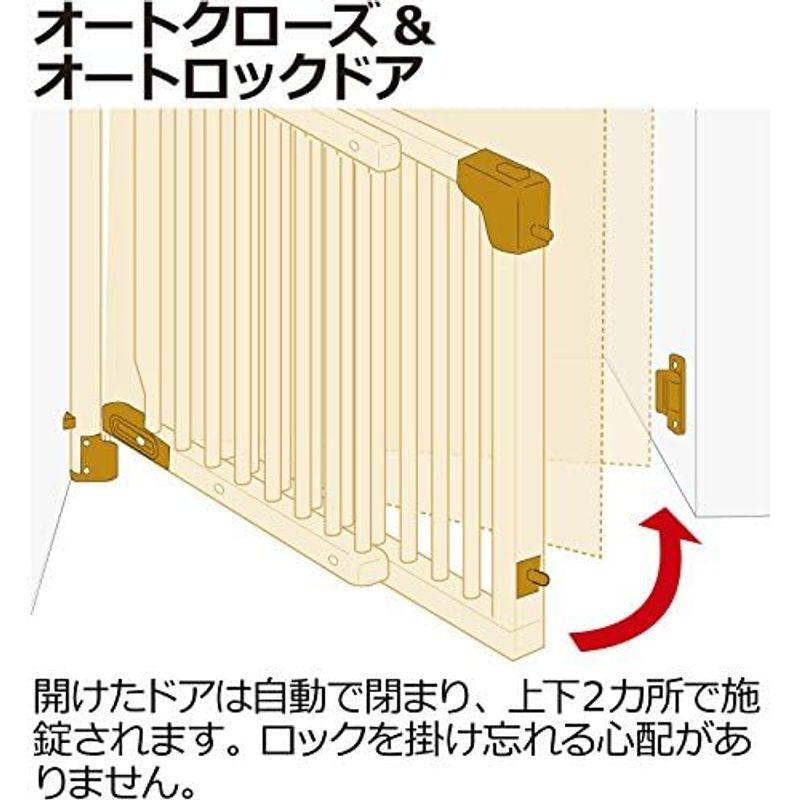 リッチェル Richell 階段の上でも使える木のバリアフリーゲート Richell 階段の上でも使える木のバリアフリーゲート