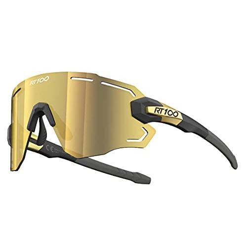 RT100] スポーツ サイクリング サングラス 男性用 フレームレス ラップ