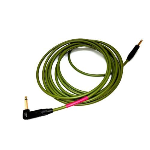 KAMINARI GUITARS ギターシールド Electric Bass Cable2 5m 鶯[Moss