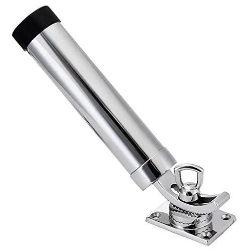 EC Outdoor ステンレス ロッドホルダー 自在式 台座付 360°回転 角度