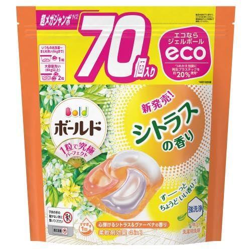 P&G ボールド ジェルボール4D シトラス 詰替 超メガジャンボサイズ 70