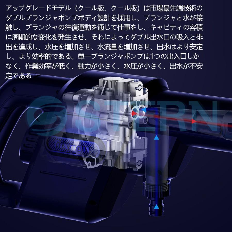 高圧洗浄機 充電式 コードレス 洗車機 高圧 洗浄機 家庭用 洗車 3.7Mpa 静音タイプ 高性能 圧力調整 パワフル 収納簡単 お風呂 浴室 玄関 外壁 テラス周り 業務｜yuriwww-shop｜07