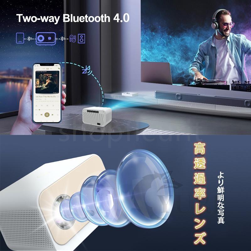 プロジェクター 小型 4k対応 1080P Android WIFI Bluetooth 天井 プロジェクター 小型 4k対応 1080P Android WIFI Bluetooth 天井