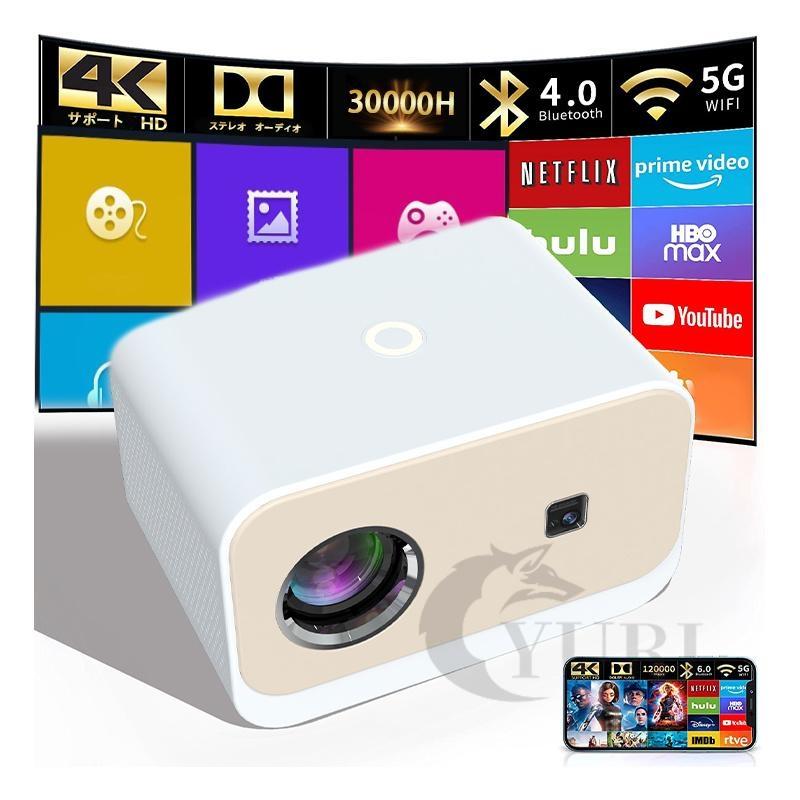プロジェクター 小型 4k対応 1080P Android WIFI Bluetooth 天井 プロジェクター 小型 4k対応 1080P Android WIFI Bluetooth 天井