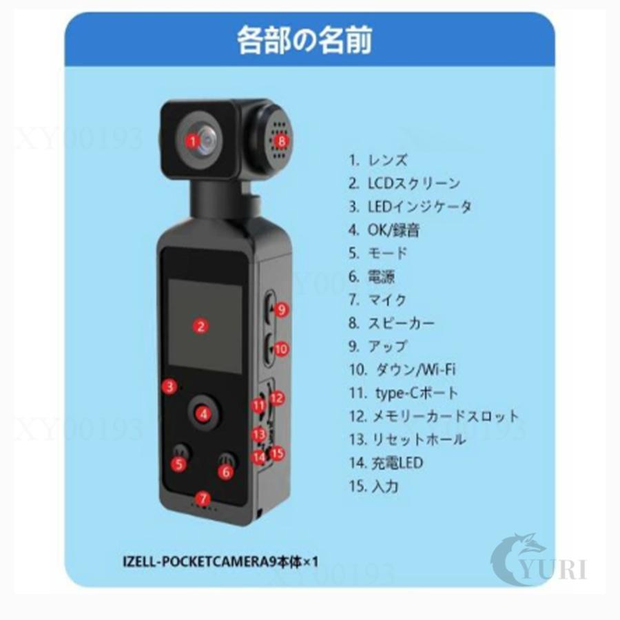 アクションカメラ 小型 4K 5K 高画質 270度回転レ 30M 防水 ンズ 