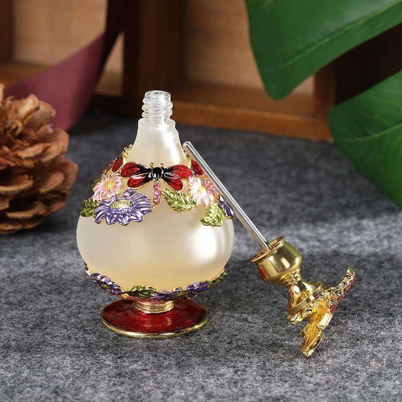海外正規品】【海外正規品】Dophee 25ml 水晶香水瓶 エッセンシャルボトル 詰替用ボトル 化粧水用瓶 クリスタル香水瓶 スポイト式 アンティーク調 インテリア 詰め替え容器、アトマイザー VERY100 高品質 美しい香水瓶 4ML アロマボトル 綺麗アンティーク風 鳥と花 詰替用ボトル 空き プレゼント 結婚式 飾り