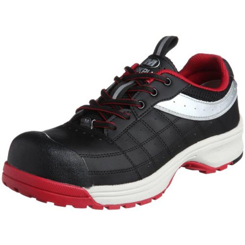 ミドリ安全 安全作業靴 JSAA認定 トゥキャップ付き プロスニーカー MPN902 メンズ ブラック/レッド 26.5 cm 3E 防水靴、耐油靴