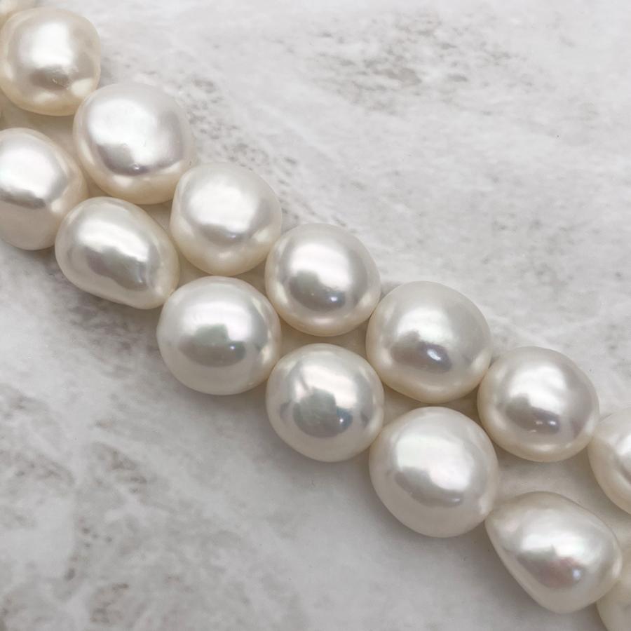 すんごく大きいごろごろバロック淡水パール 超大粒 本真珠 変形 11mm