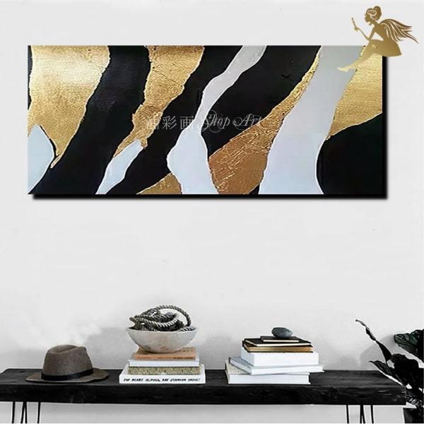 絵画 インテリア 手書きの油彩画 アートパネル モダン モノトーン かっこいい 1パネル ゴールドゼブラ 5114 油彩画shop Art 通販 Yahoo ショッピング