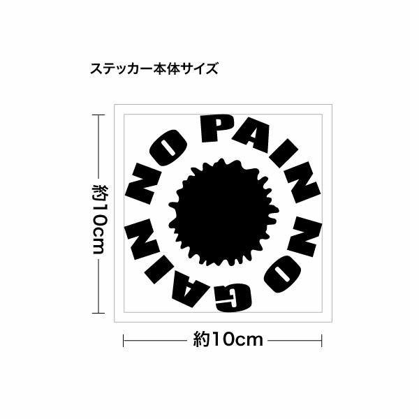 No Pain No Gain 02 ノーペインノーゲイン カッティングステッカー ミニサイズ 3枚組 幅約10cm 高約10cm C1010npng02 ゆうせいマーケット 通販 Yahoo ショッピング